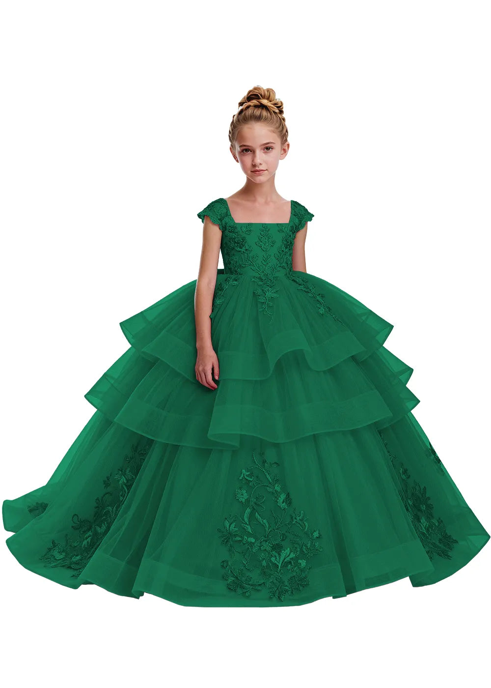 Elegant Tulle Pageant Dress for Girls