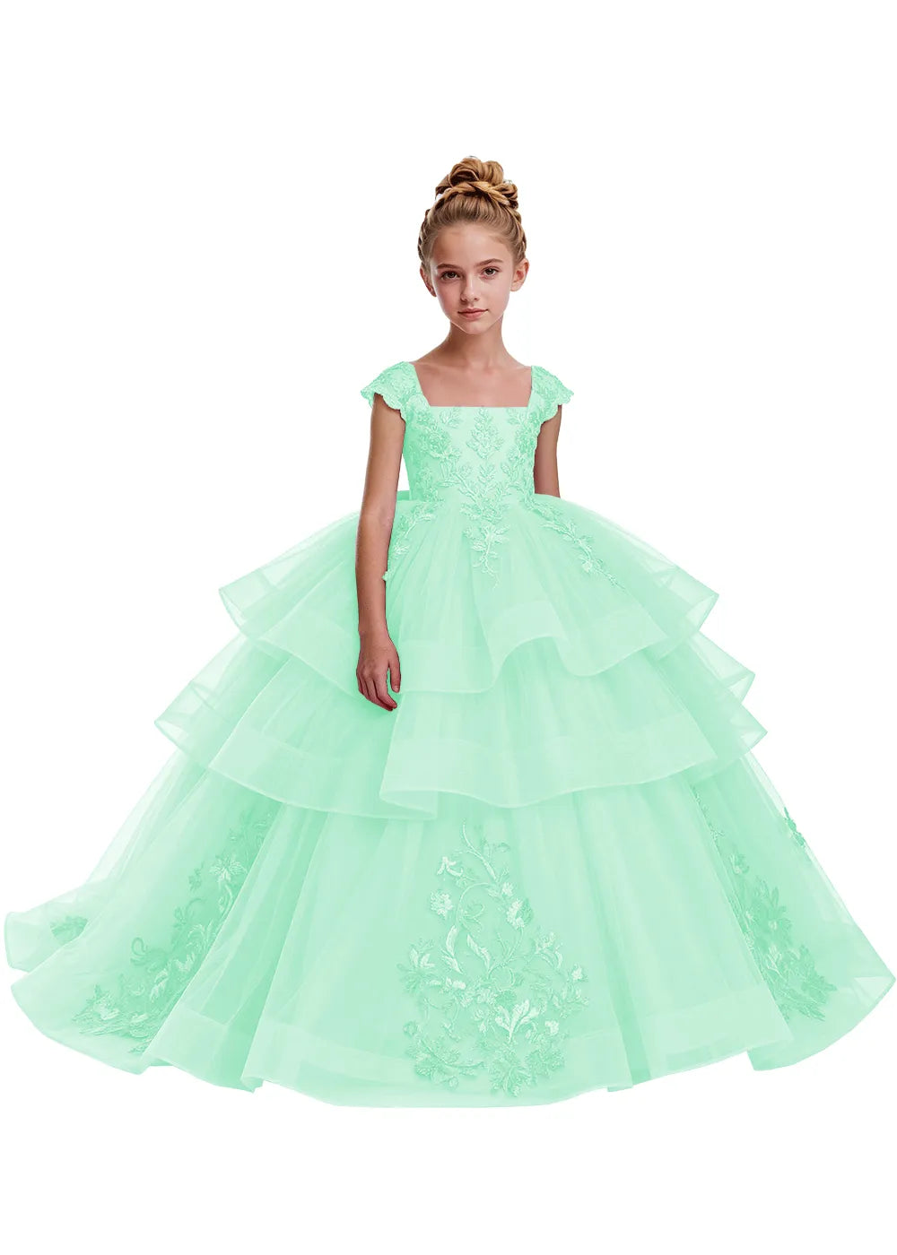 Elegant Tulle Pageant Dress for Girls