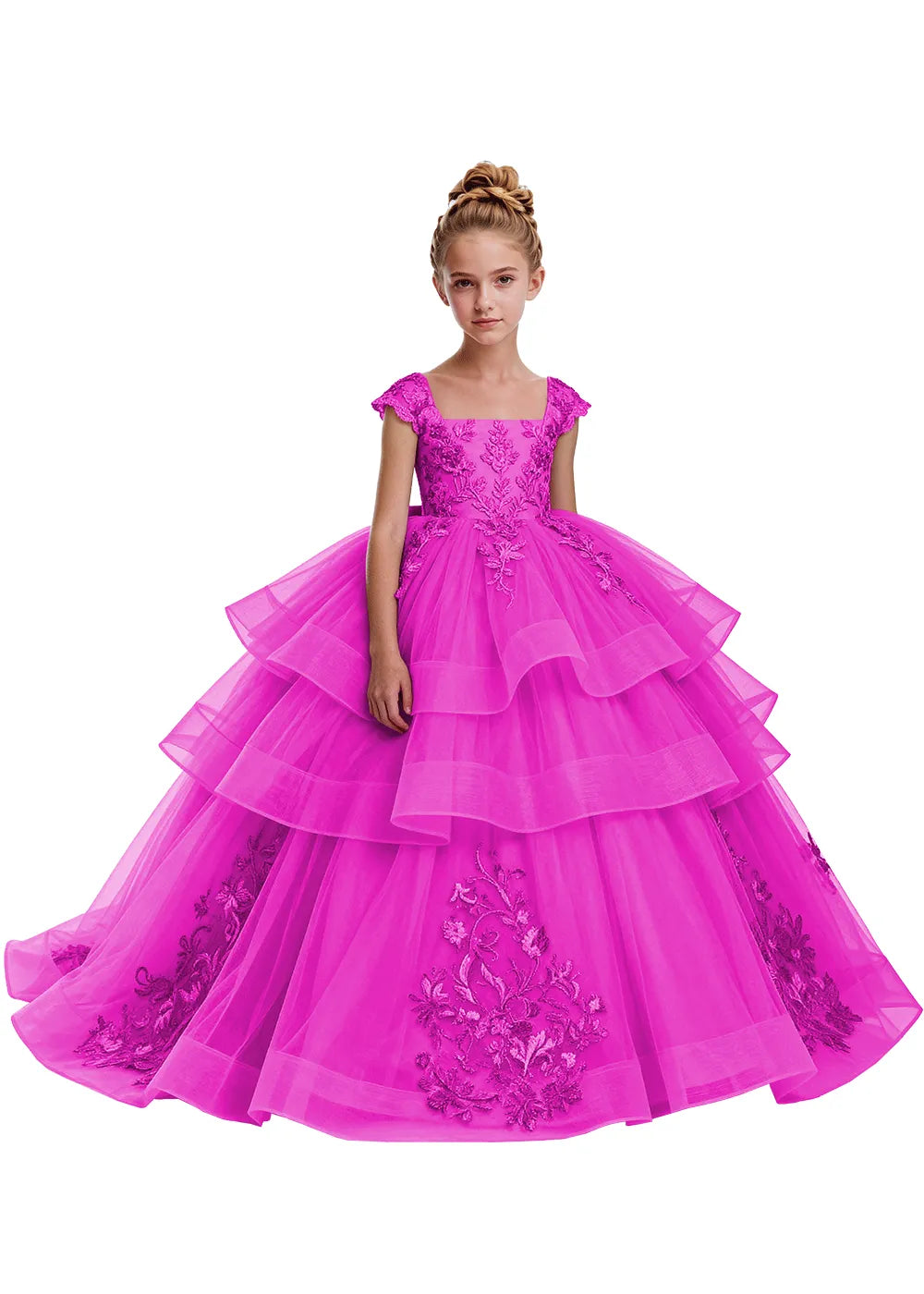 Elegant Tulle Pageant Dress for Girls