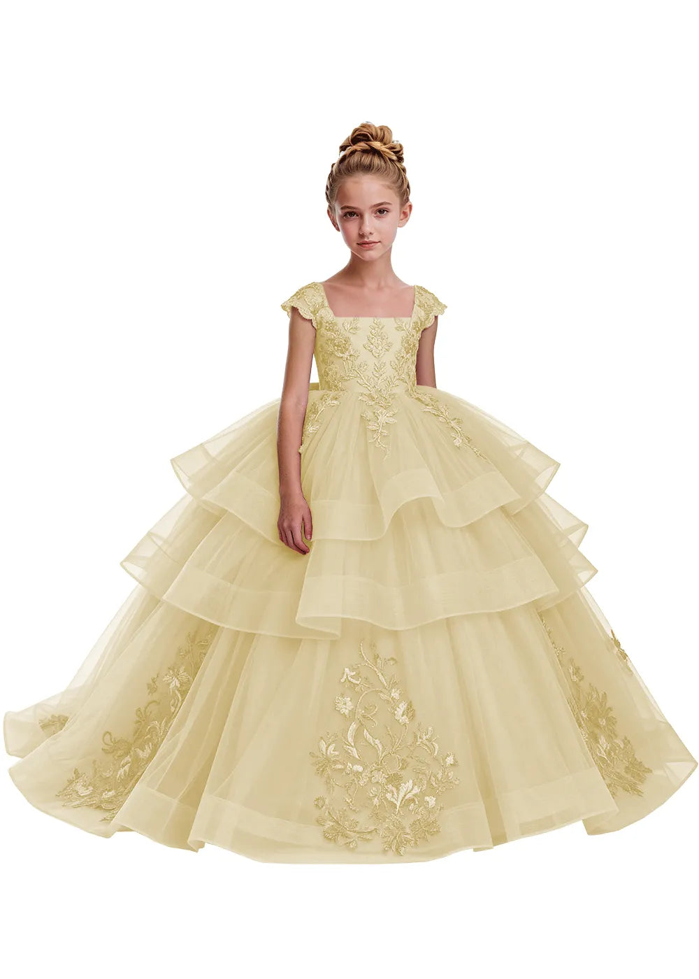 Elegant Tulle Pageant Dress for Girls
