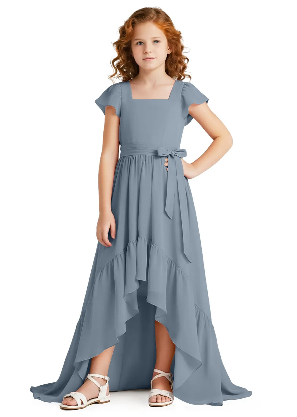Vestido de princesa sin mangas de encaje