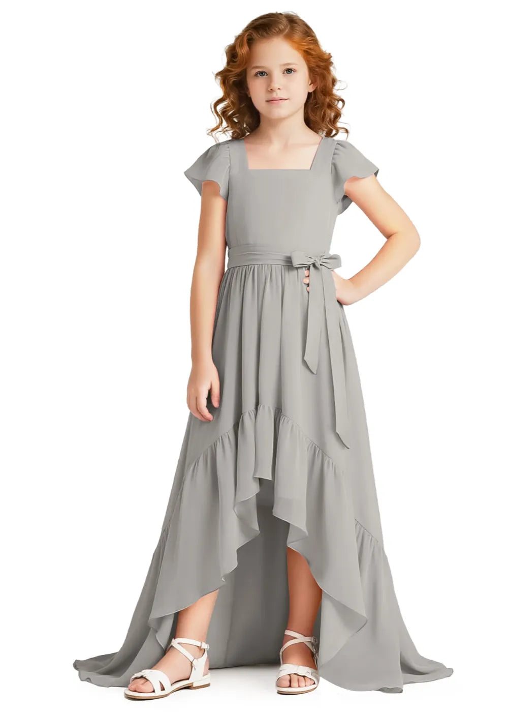 Vestido de princesa sin mangas de encaje