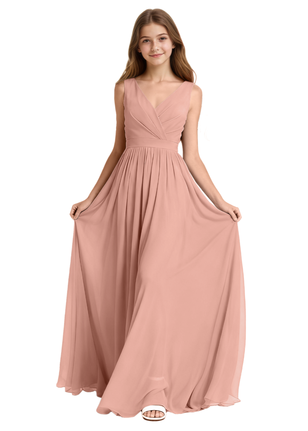 Chiffon Junior Bridesmaid Dress – Formal Gown for Special Occasions