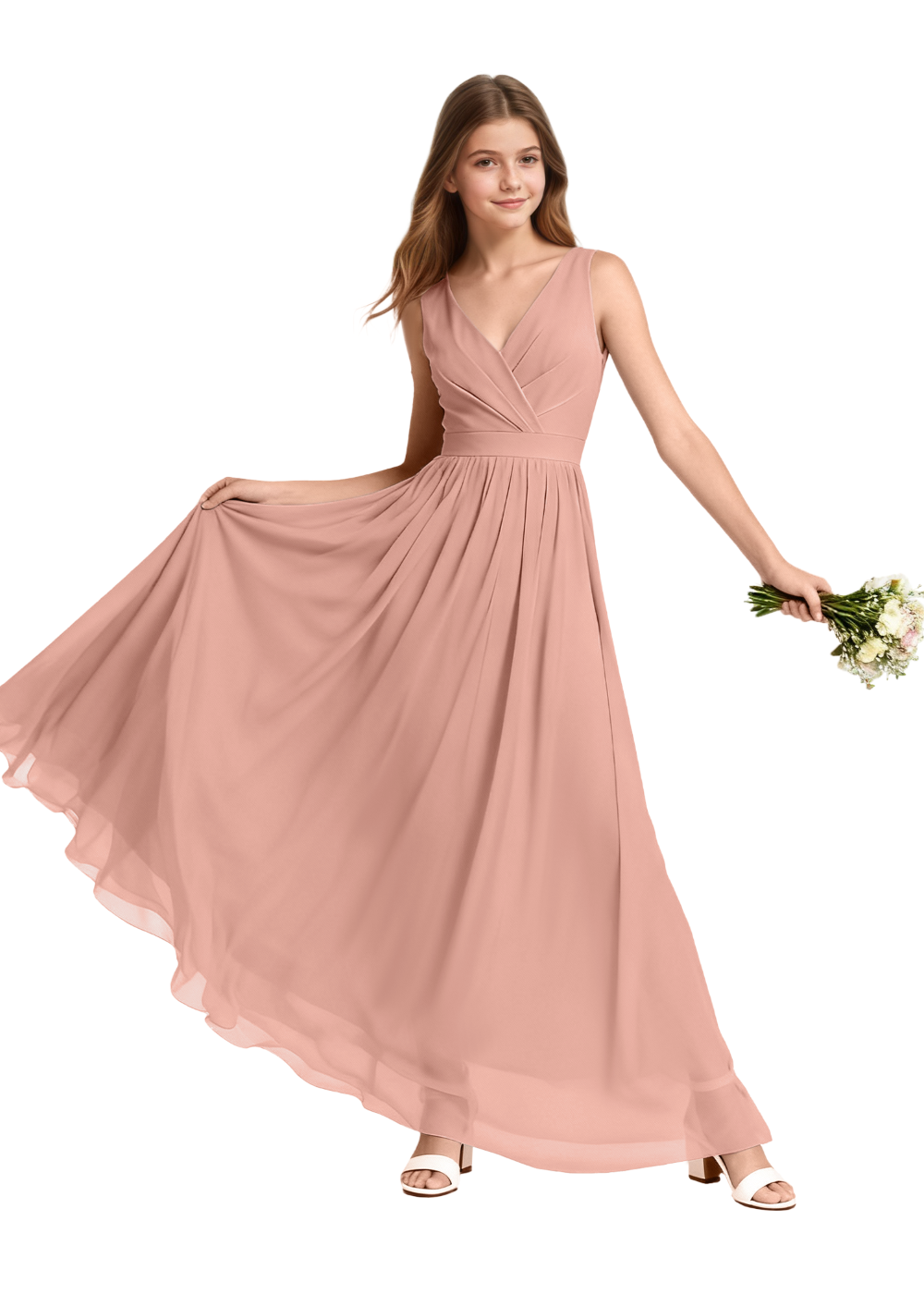 Graceful A-Line Junior Formal Dress – Perfect for Flower Girls