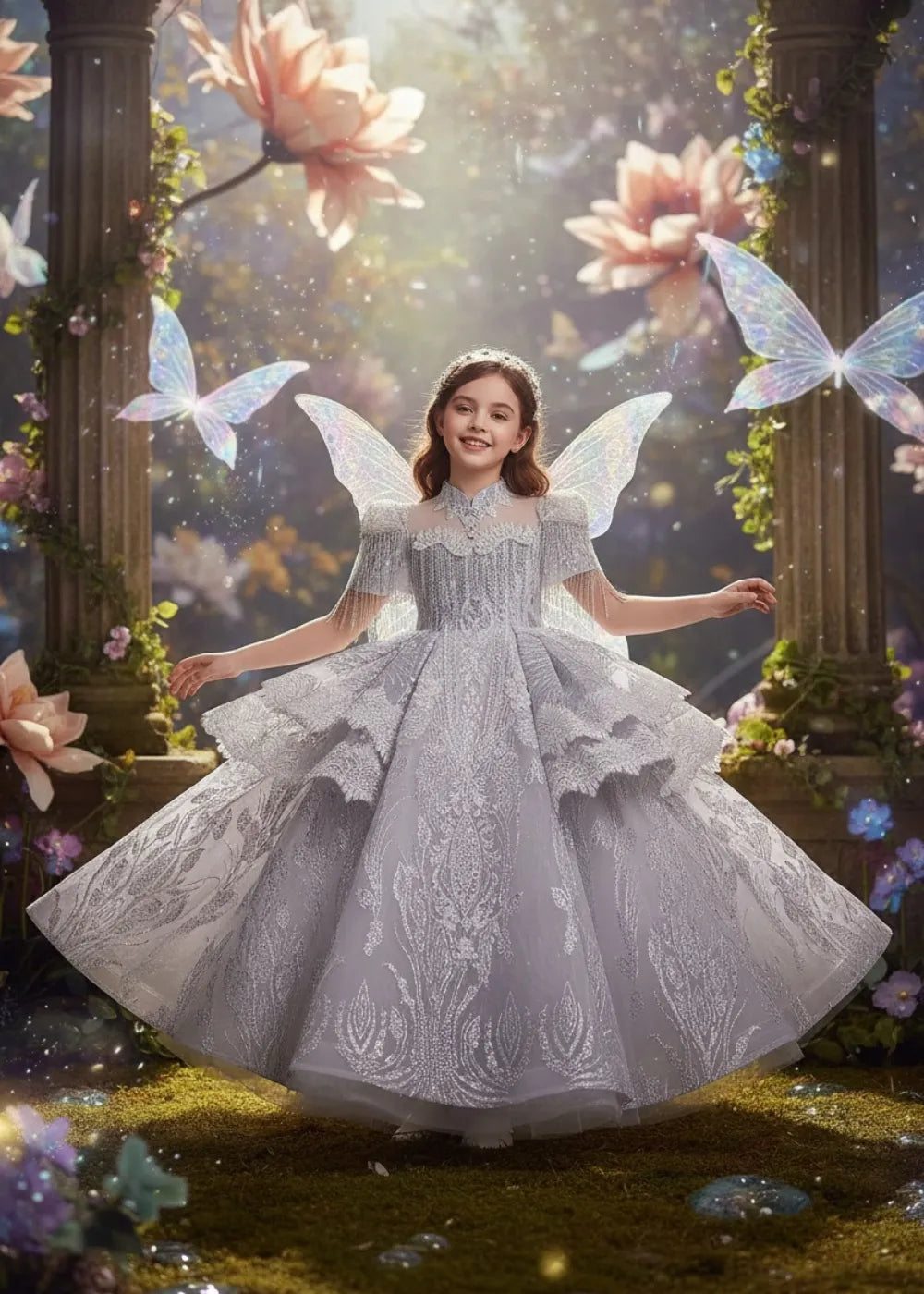 Starlight Flutter Fantasy Ball Dress