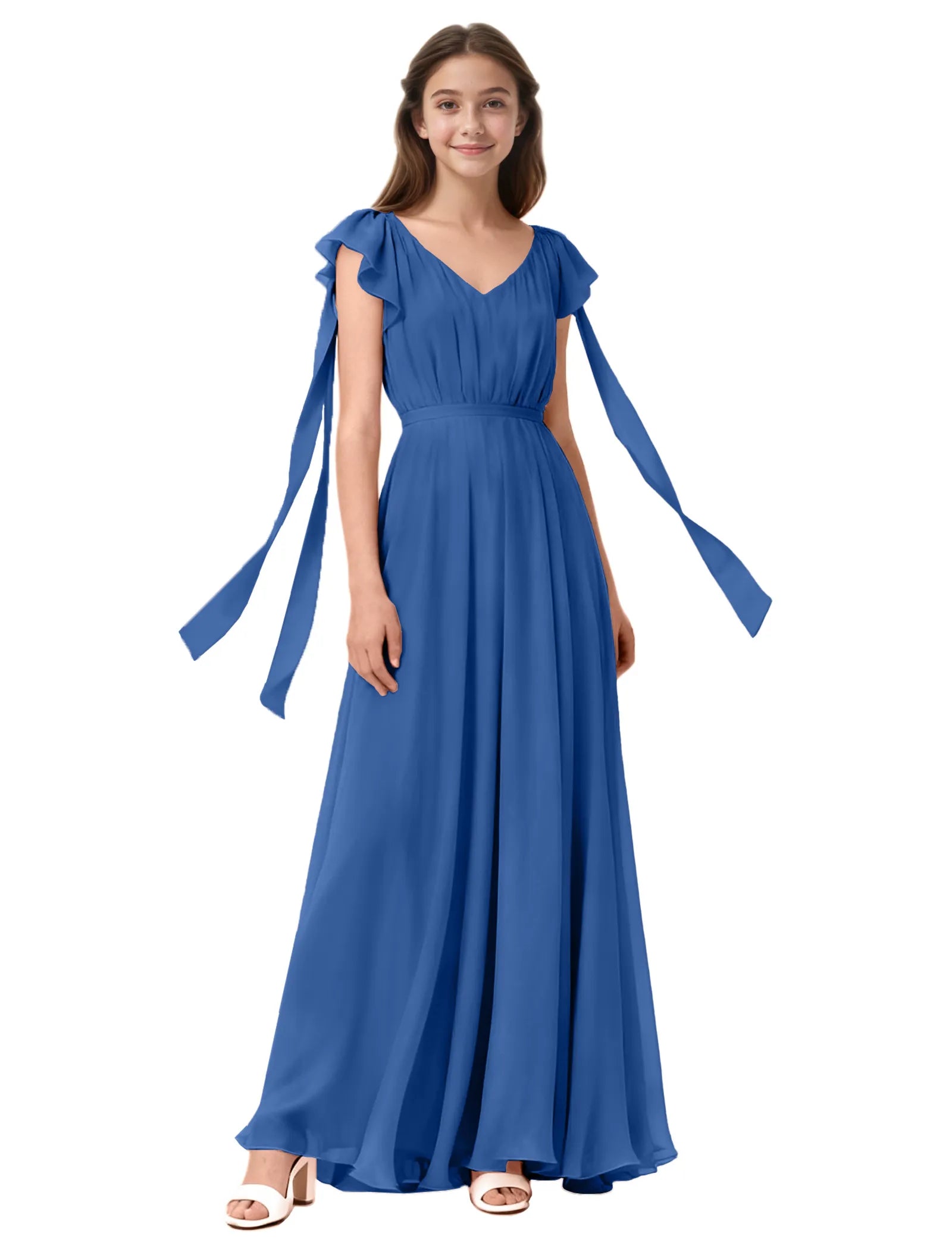 Vestido de princesa sin mangas de encaje