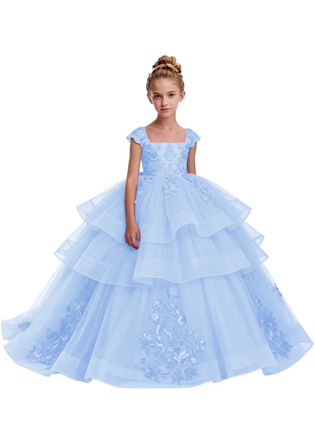 Elegant Tulle Pageant Dress for Girls