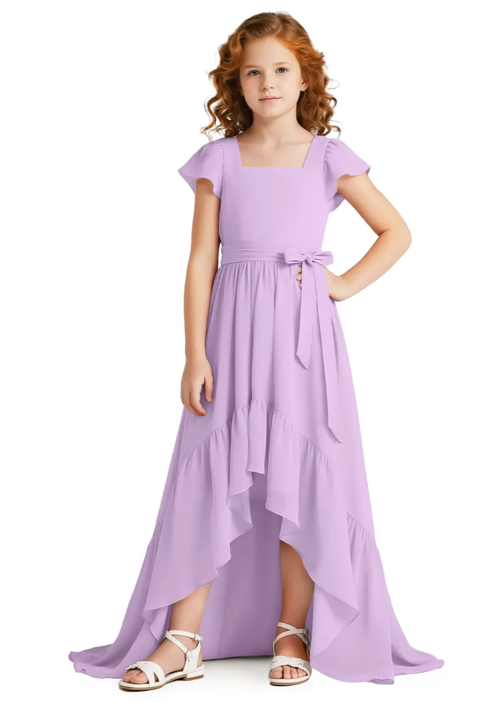 Vestido de princesa sin mangas de encaje