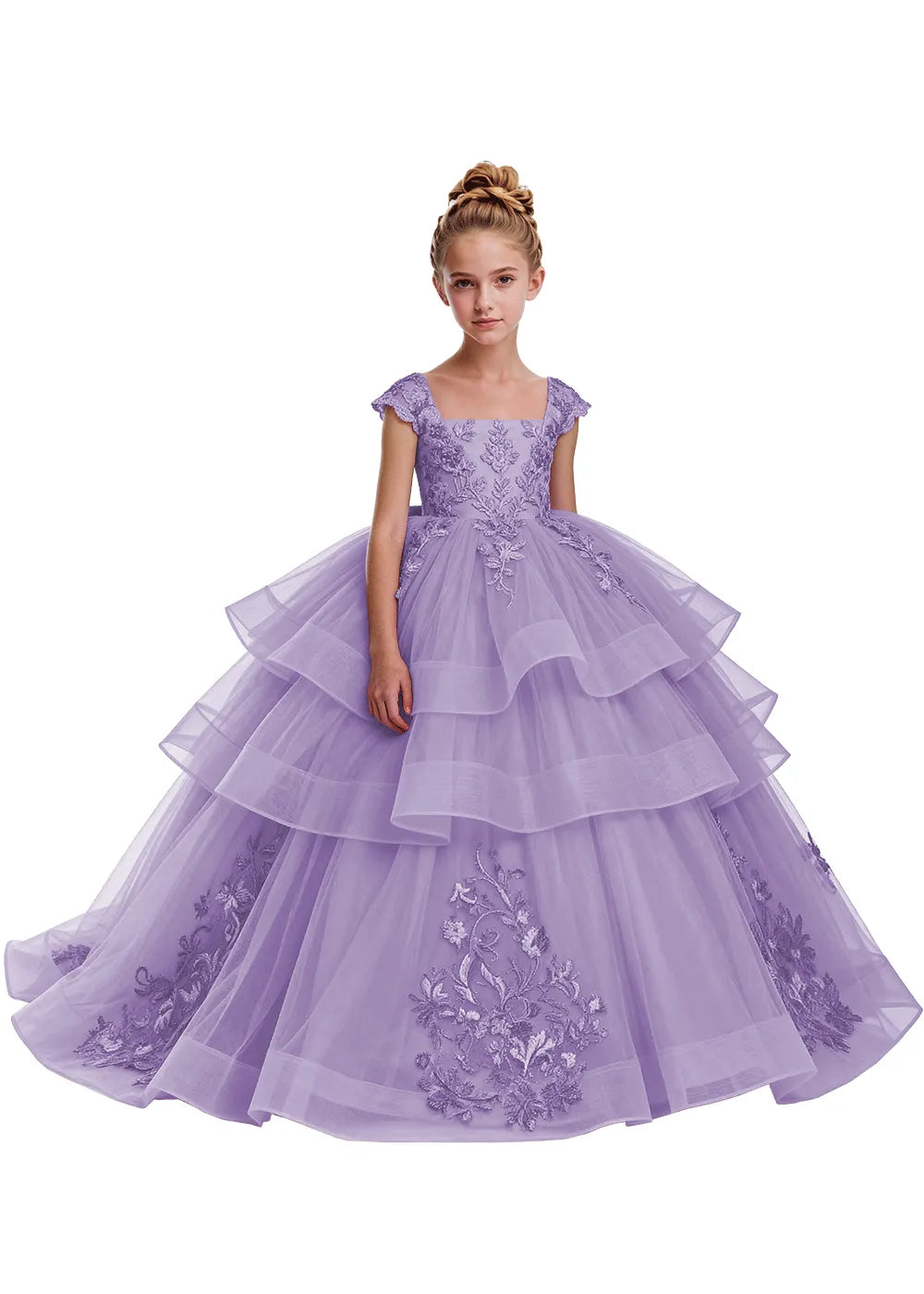 Elegant Tulle Pageant Dress for Girls