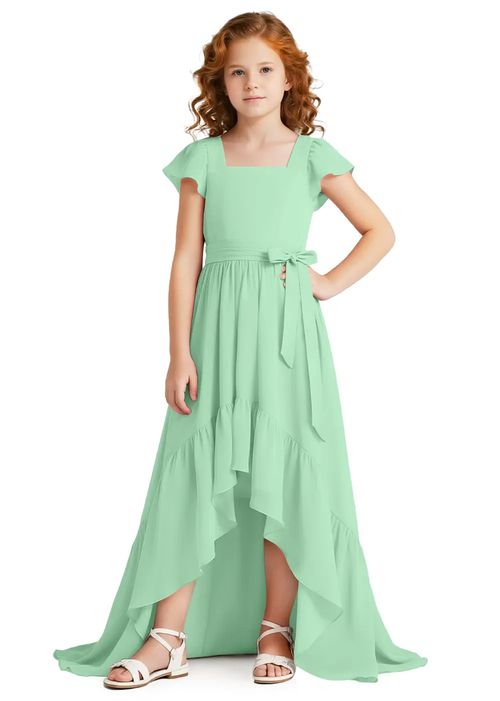 Vestido de princesa sin mangas de encaje