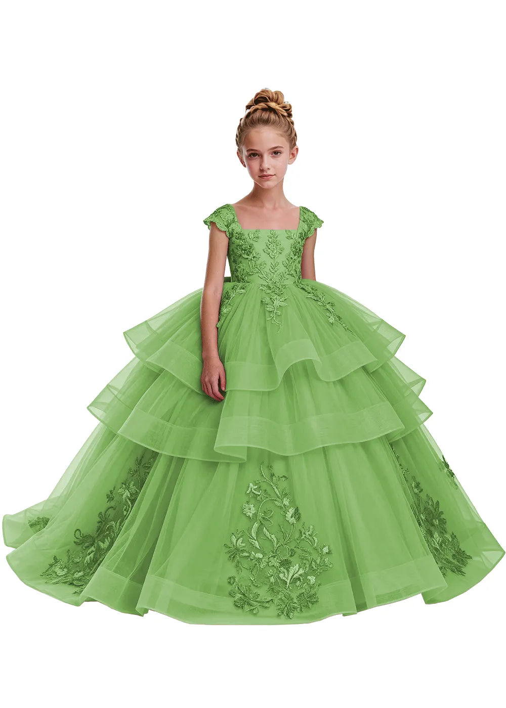 Elegant Tulle Pageant Dress for Girls