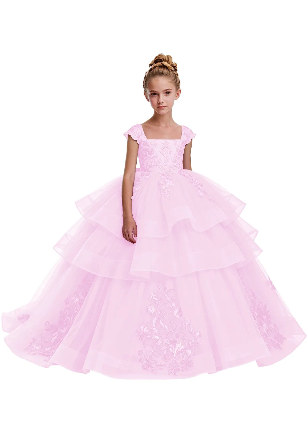 Elegant Tulle Pageant Dress for Girls