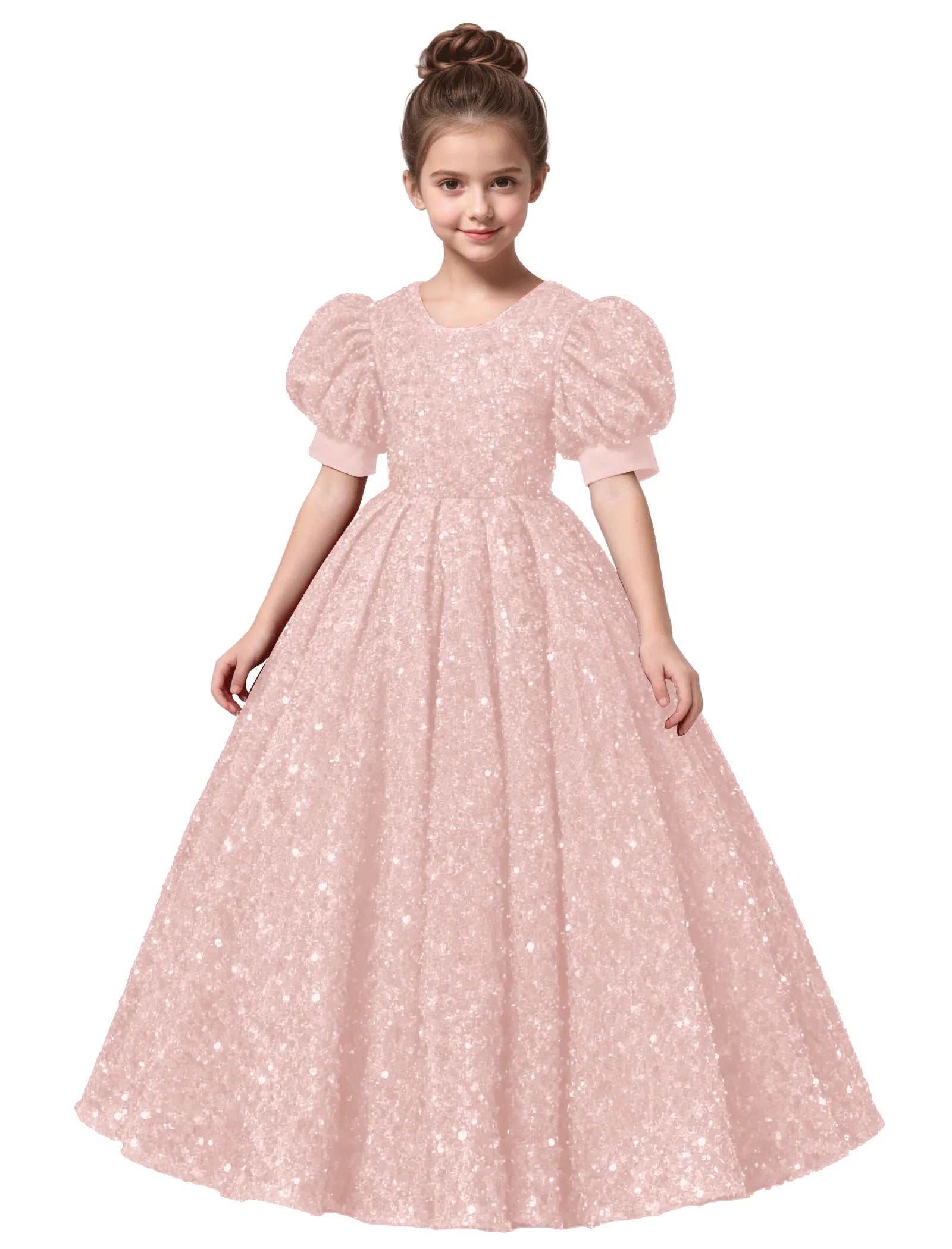 Princess-Style Velvet Long Dress