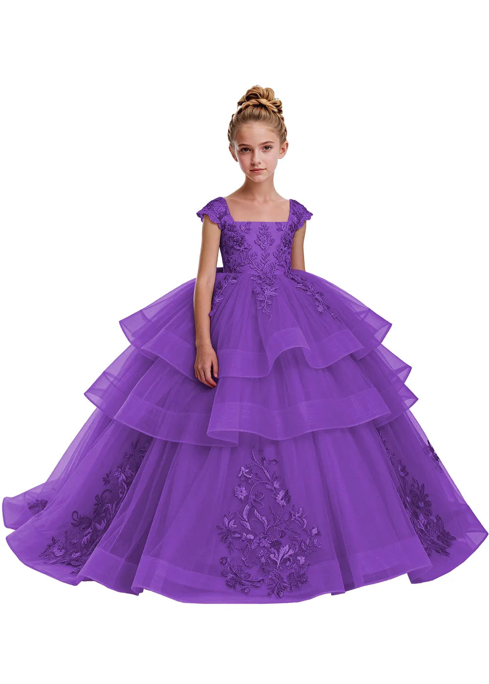 Elegant Tulle Pageant Dress for Girls
