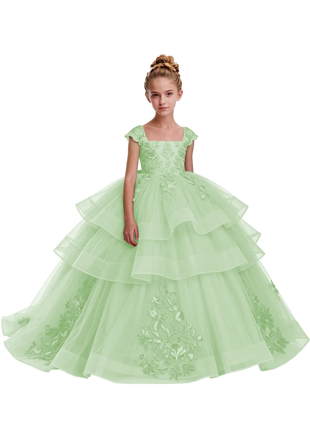 Elegant Tulle Pageant Dress for Girls