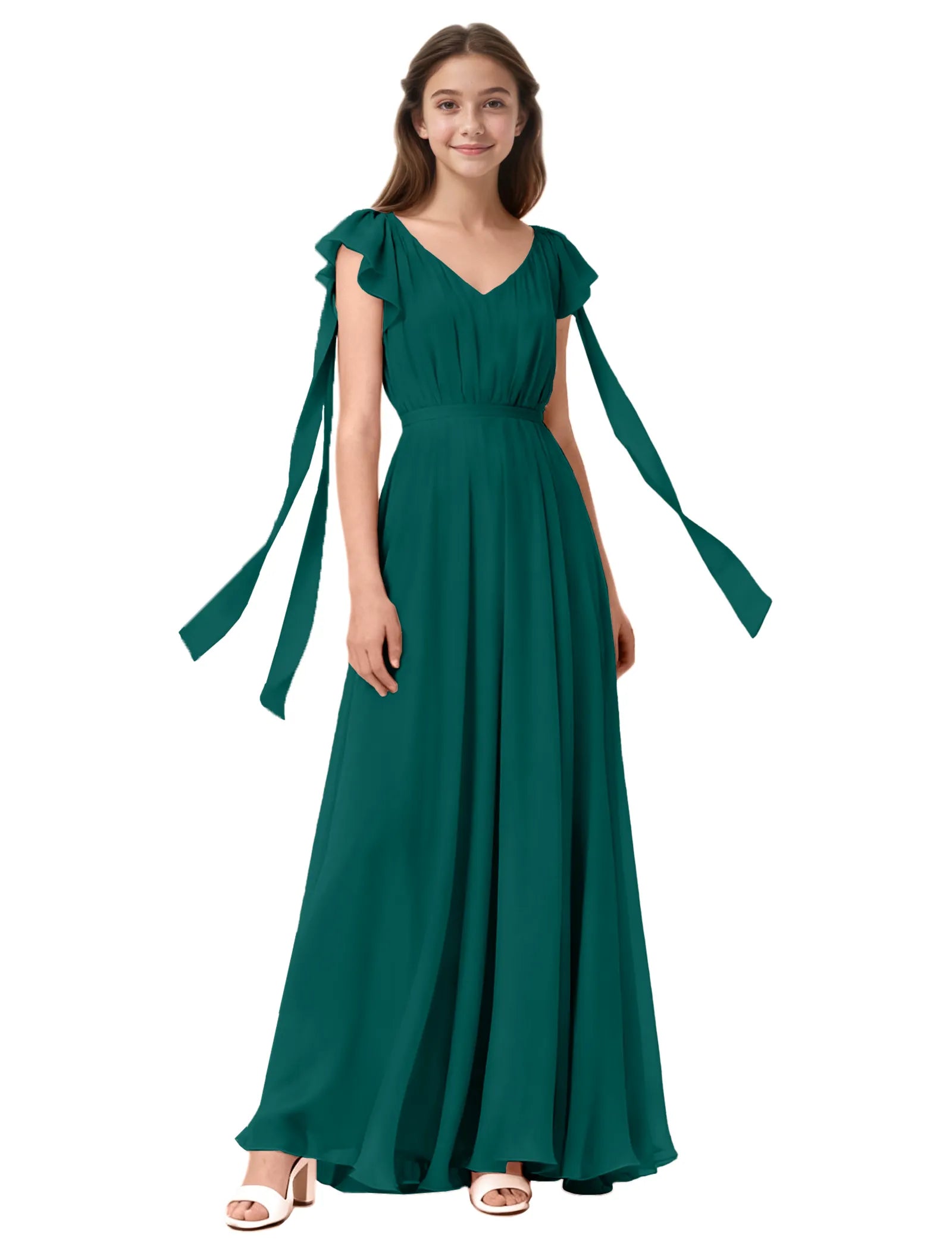 Vestido de princesa sin mangas de encaje