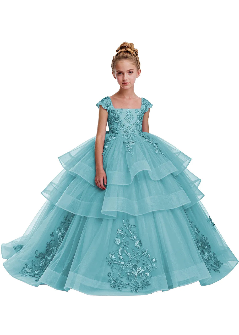 Elegant Tulle Pageant Dress for Girls