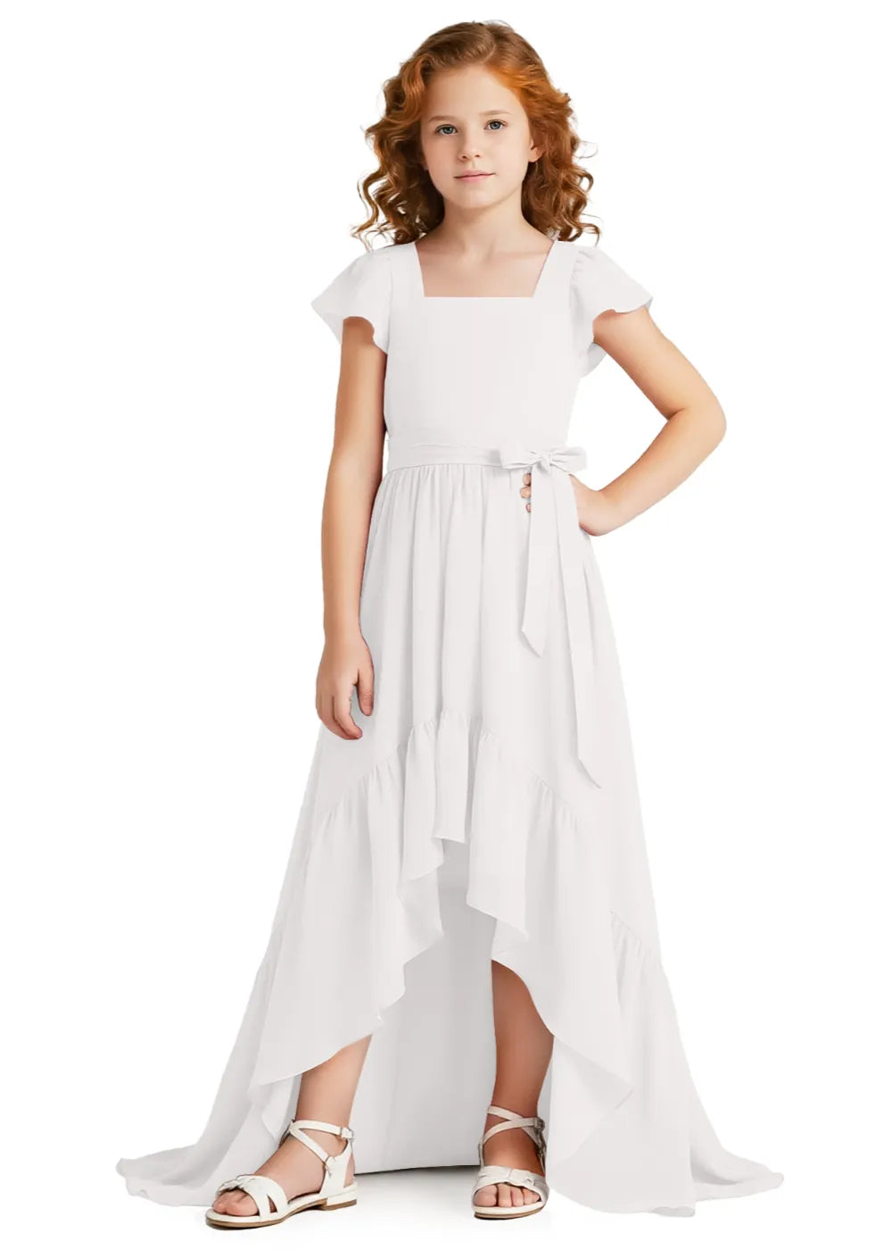 Vestido de princesa sin mangas de encaje
