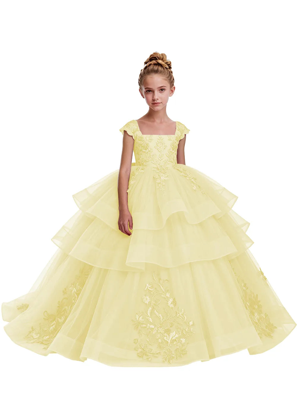 Elegant Tulle Pageant Dress for Girls