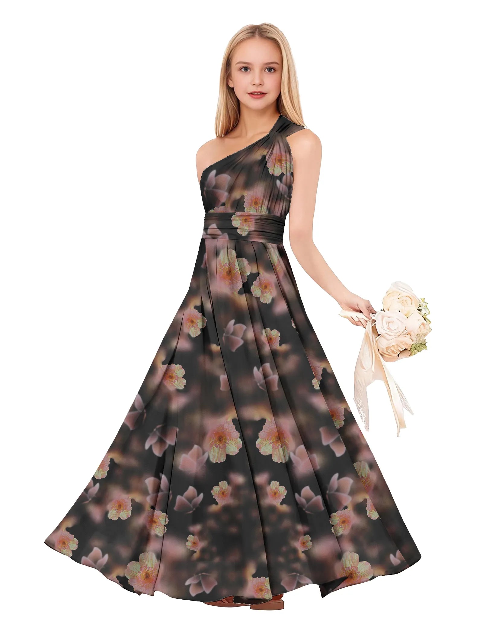 Vestido de princesa sin mangas de encaje
