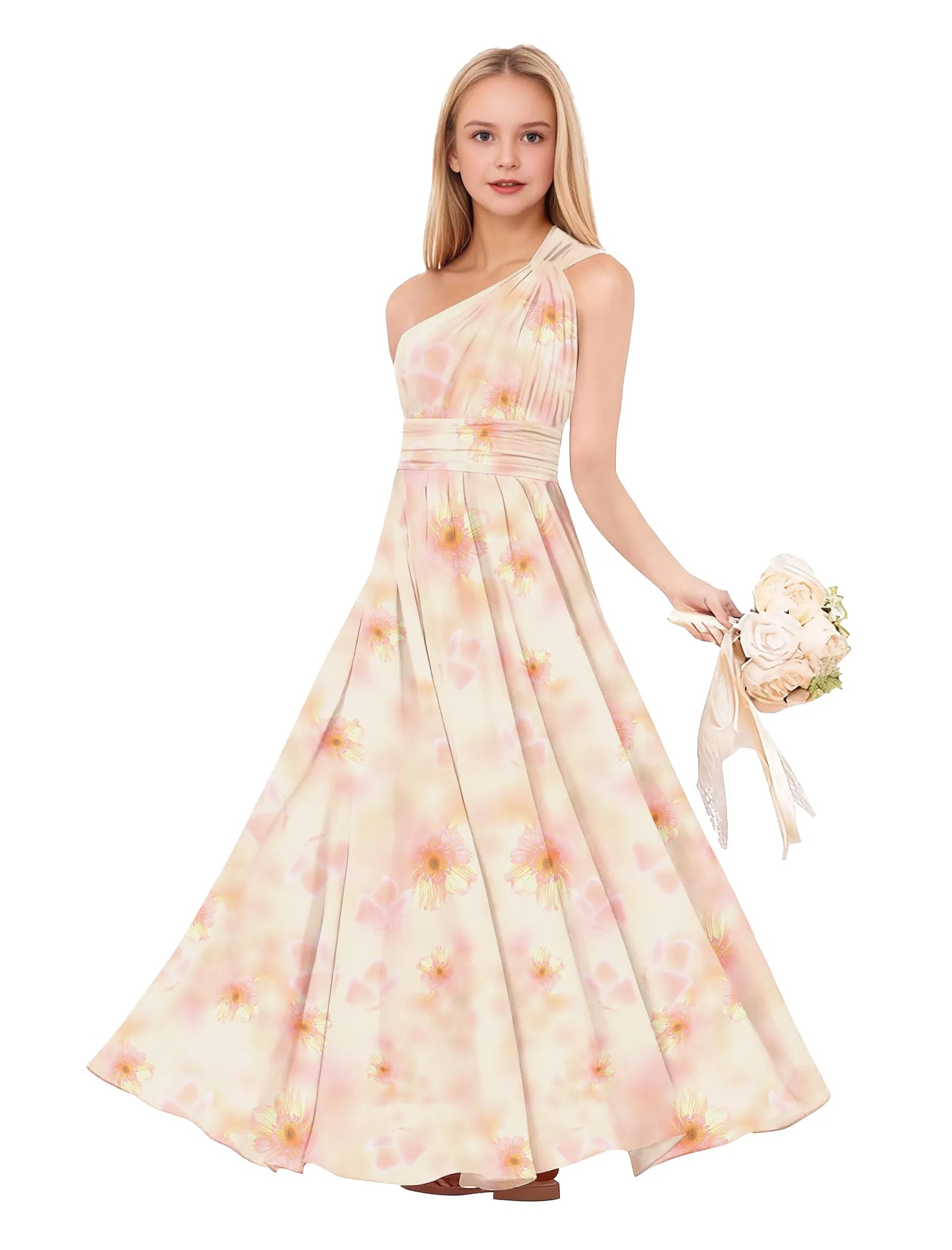 Vestido de princesa sin mangas de encaje