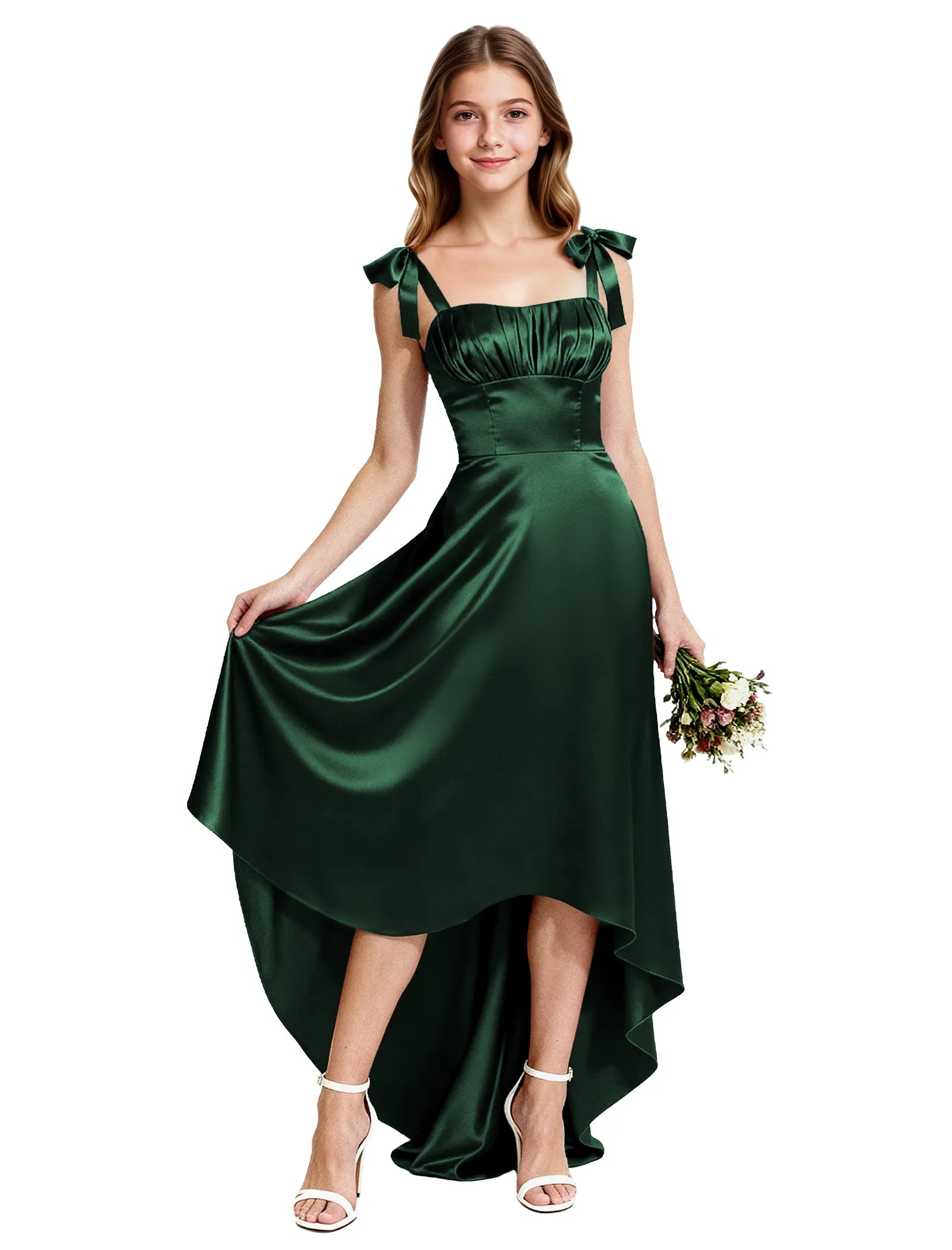 Vestido de princesa sin mangas de encaje