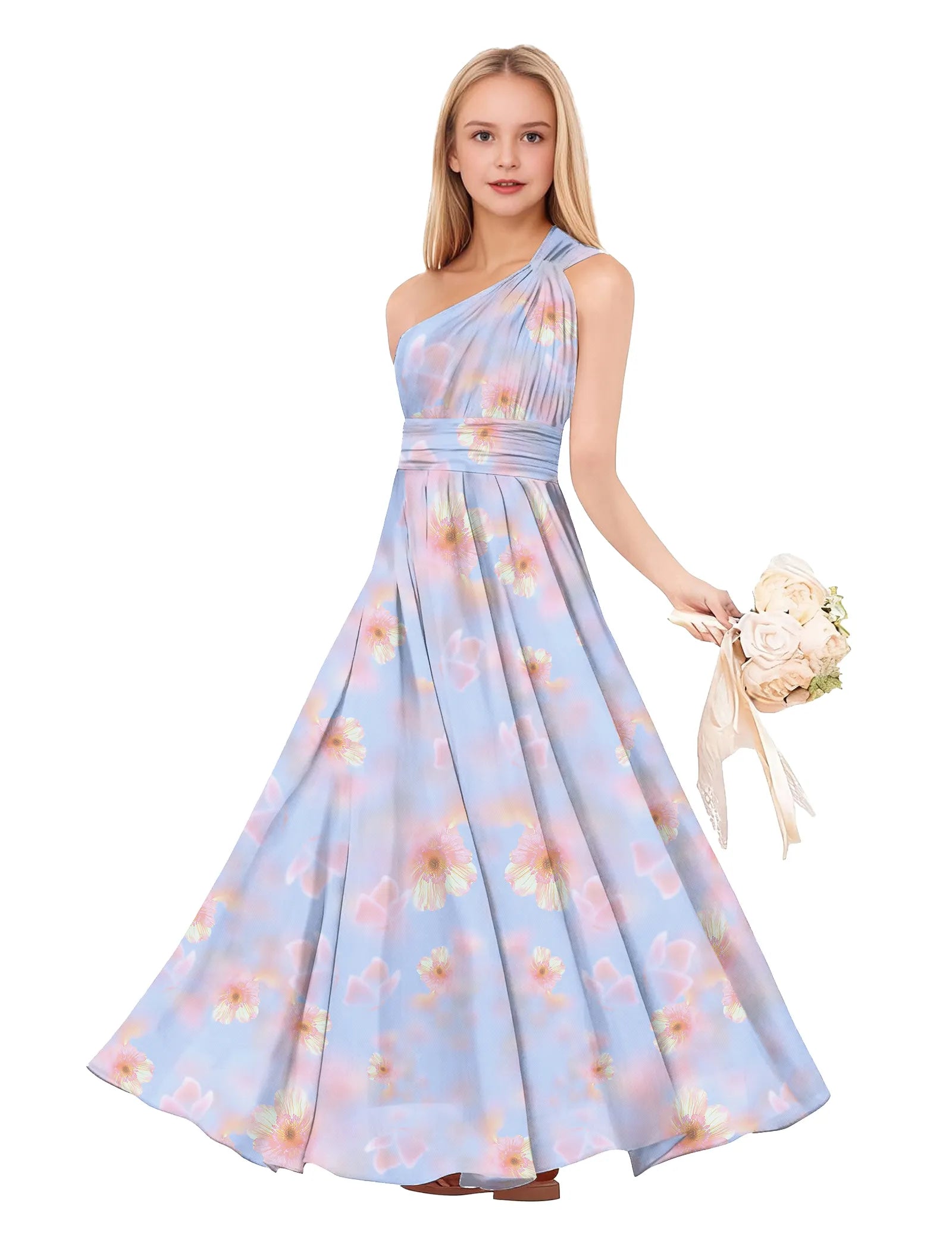 Vestido de princesa sin mangas de encaje