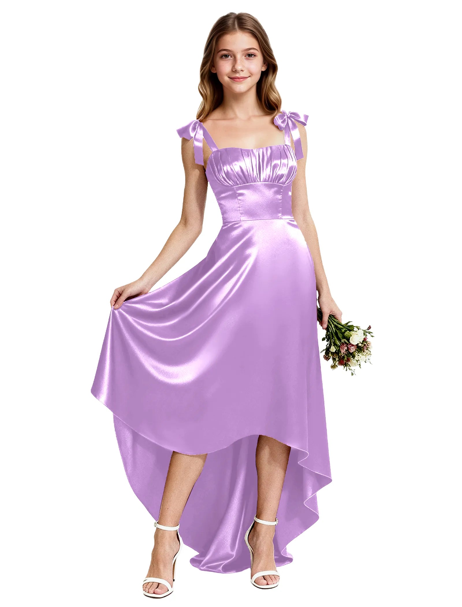 Vestido de princesa sin mangas de encaje