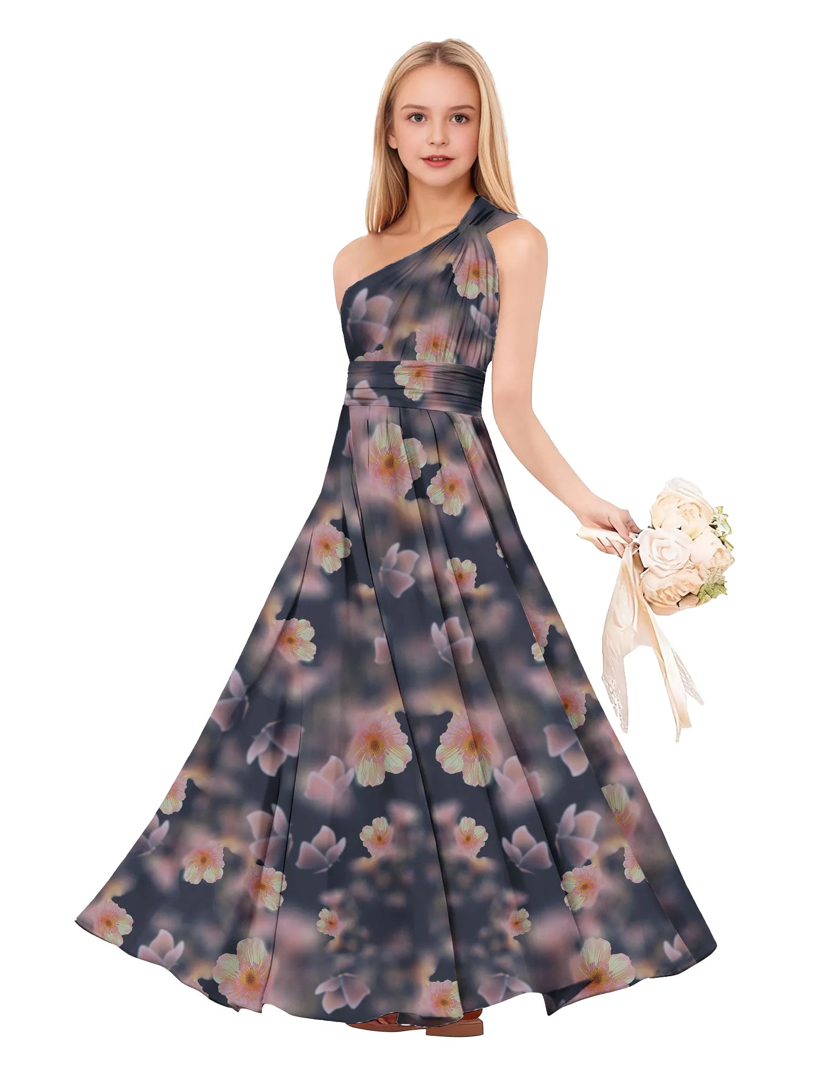 Vestido de princesa sin mangas de encaje
