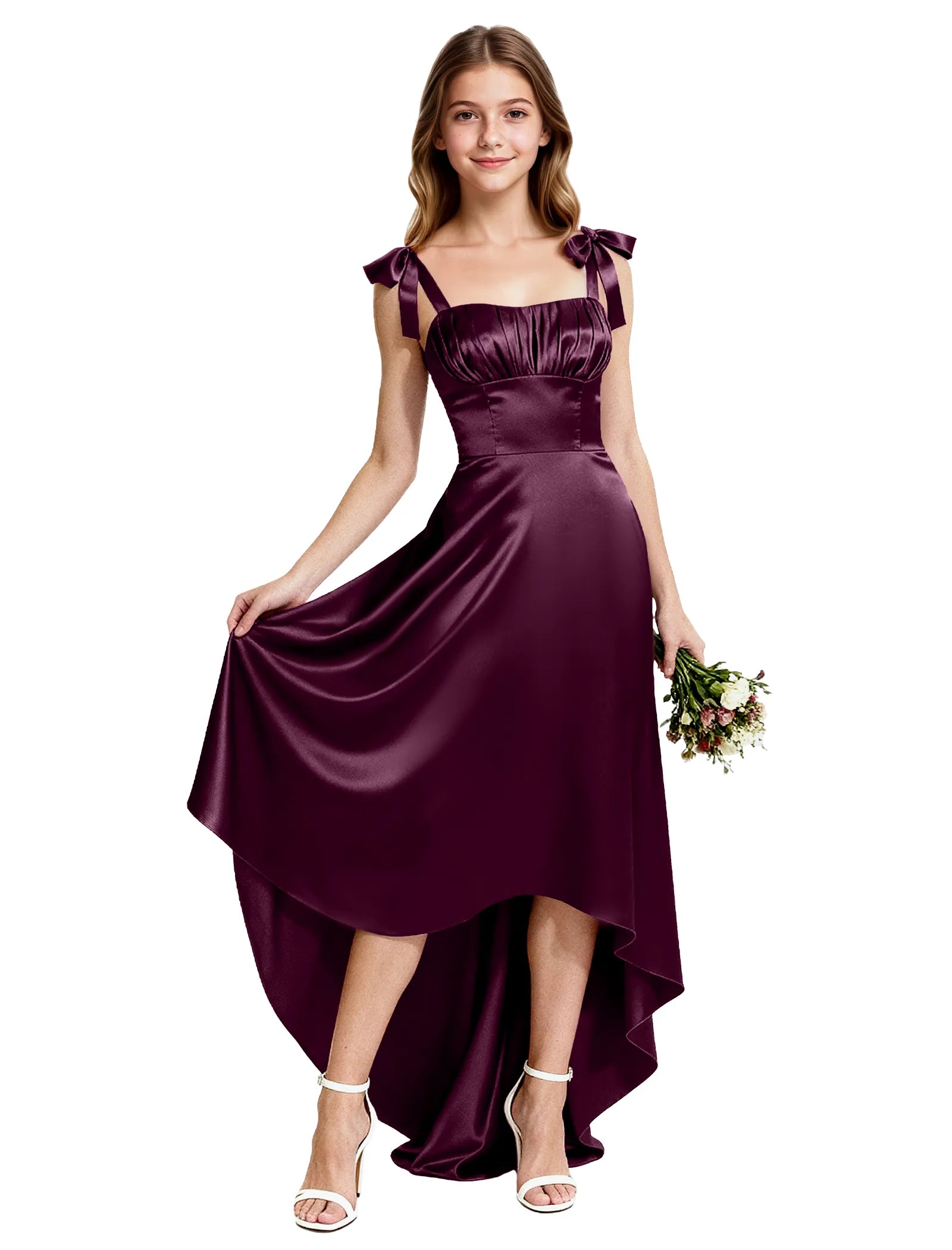 Vestido de princesa sin mangas de encaje