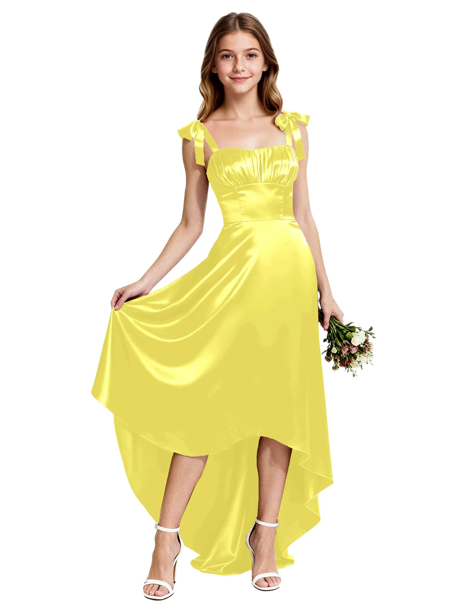 Vestido de princesa sin mangas de encaje