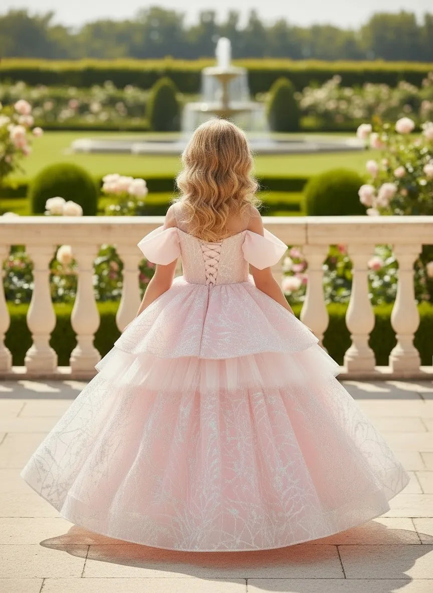 Spitzenkleid mit schulterfreiem Design