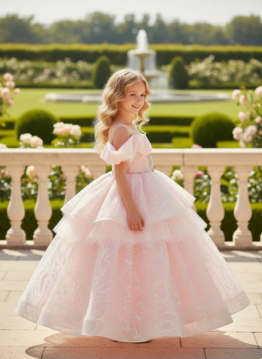 Sparkling Off-Shoulder Princess Ball Gown