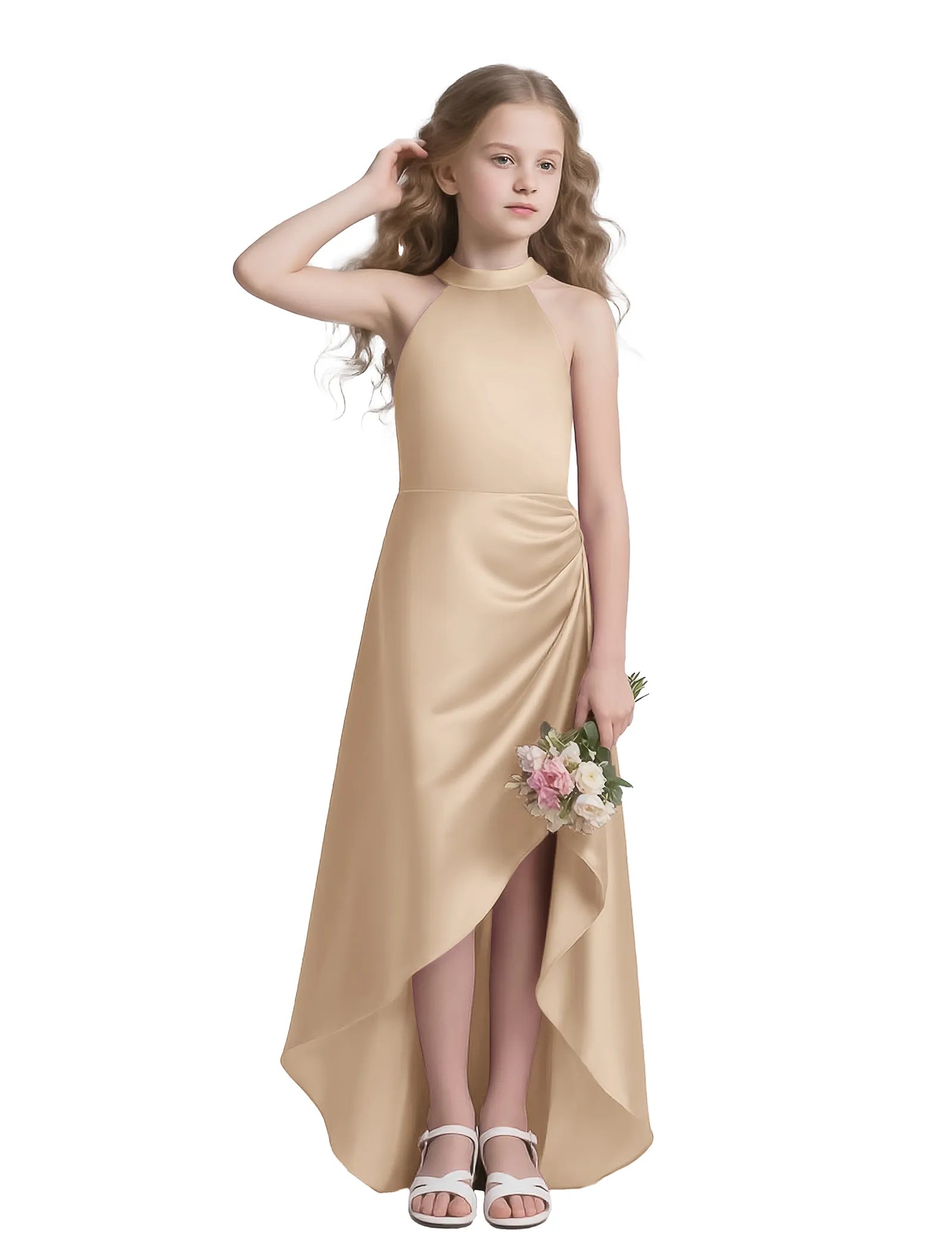 Haley Grace Halter High-Low Dress