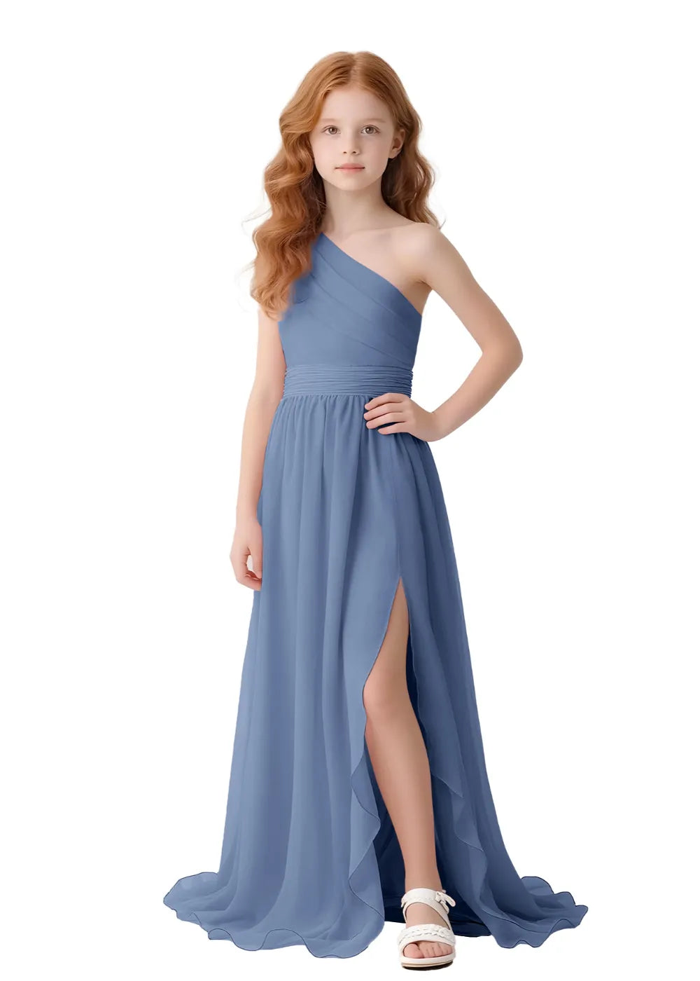 Angelique One-Shoulder Girls Formal Dress