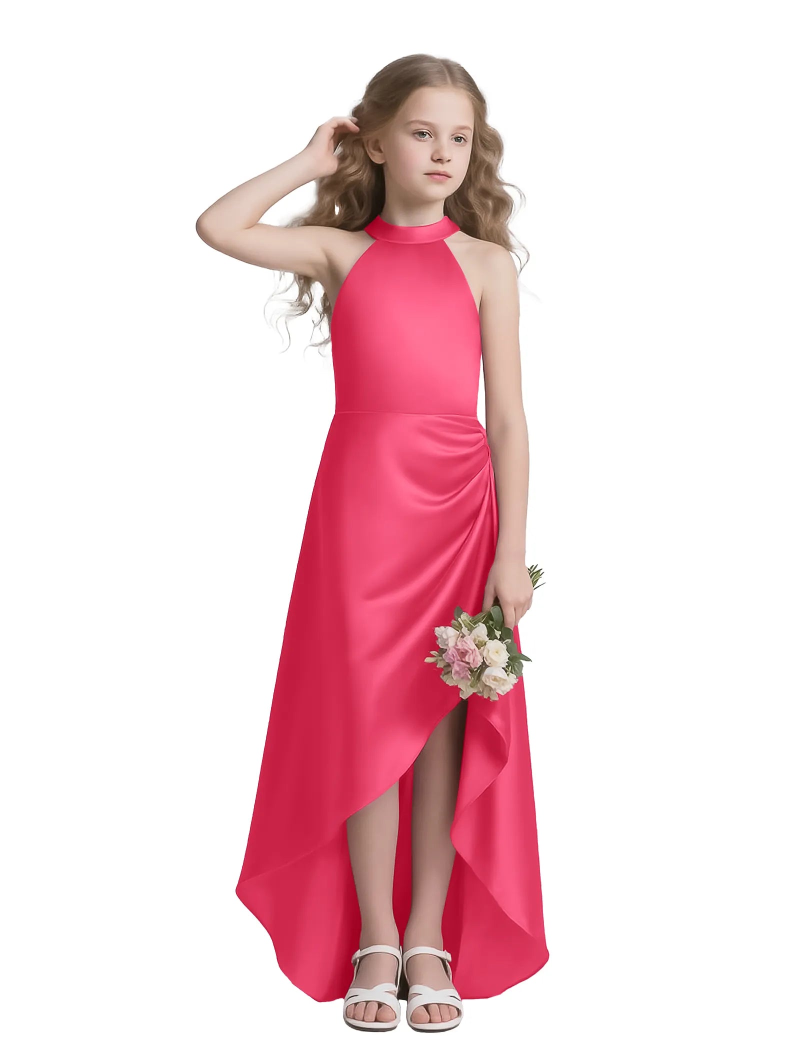 Haley Grace Halter High-Low Dress