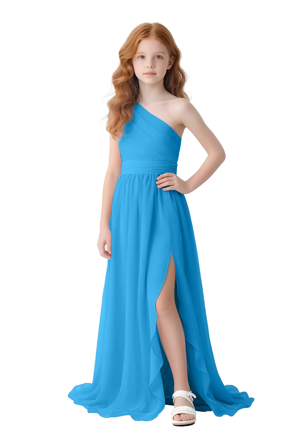 Angelique One-Shoulder Girls Formal Dress