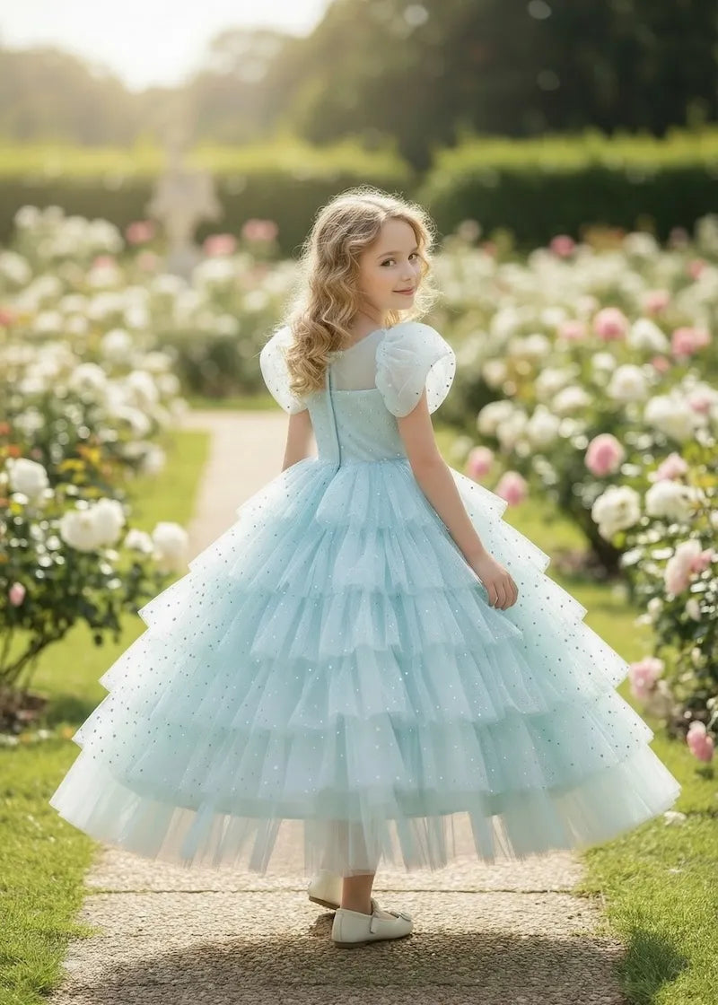 Blonde Off-the-Shoulder Prinsessedragt