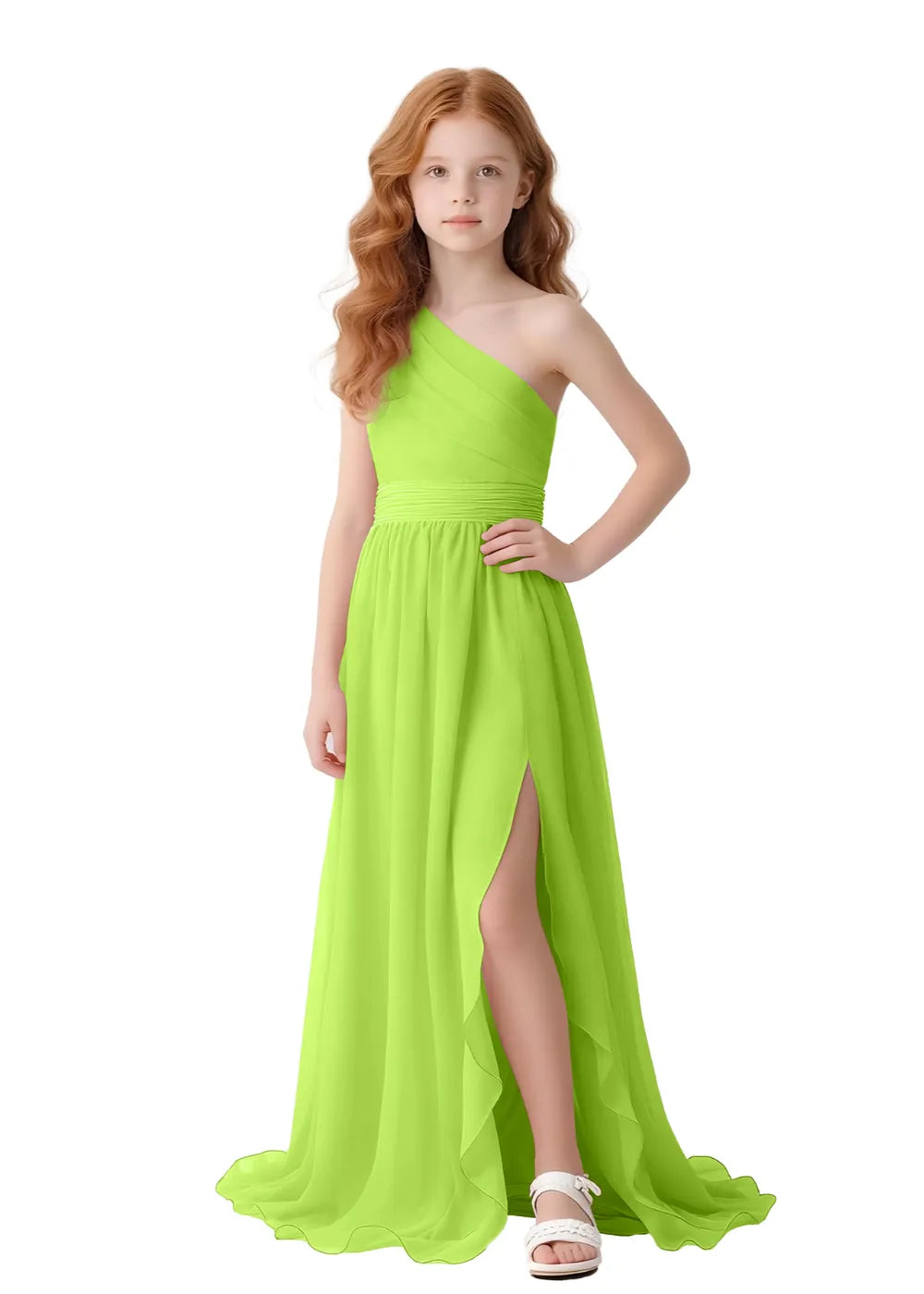 Angelique One-Shoulder Girls Formal Dress