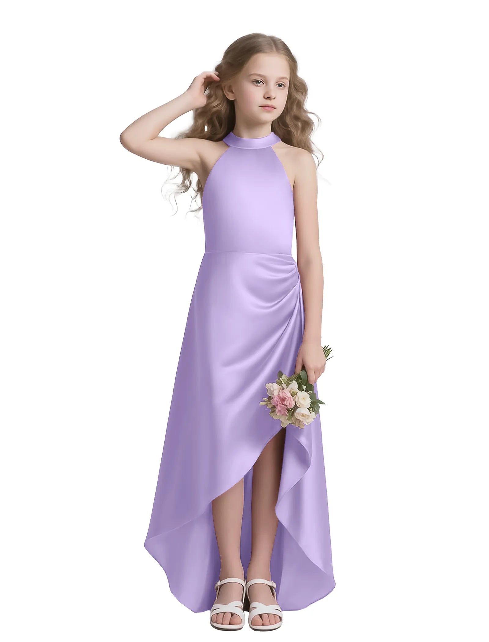 Haley Grace Halter High-Low Dress