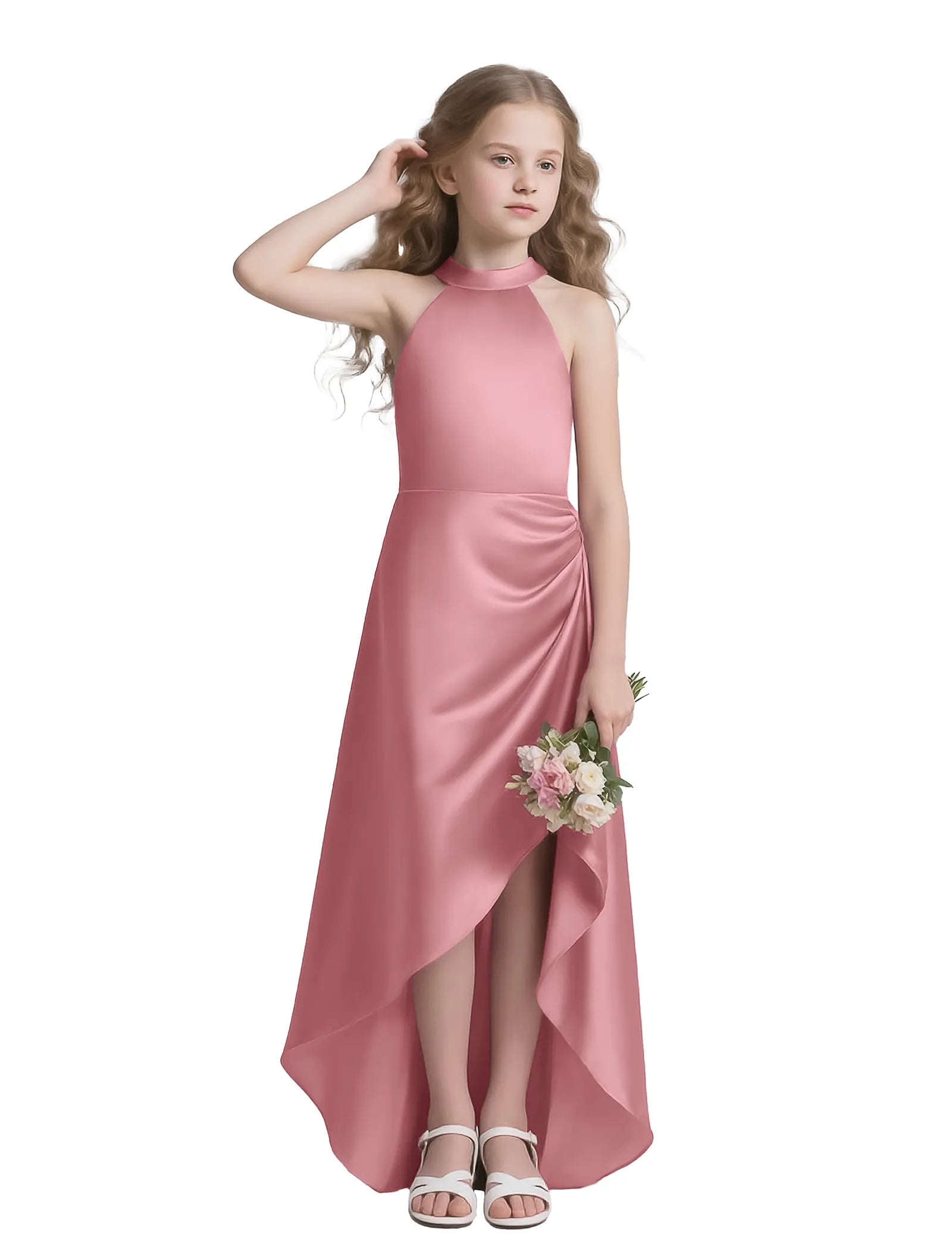 Haley Grace Halter High-Low Dress