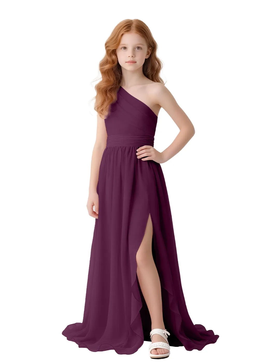 Angelique One-Shoulder Girls Formal Dress