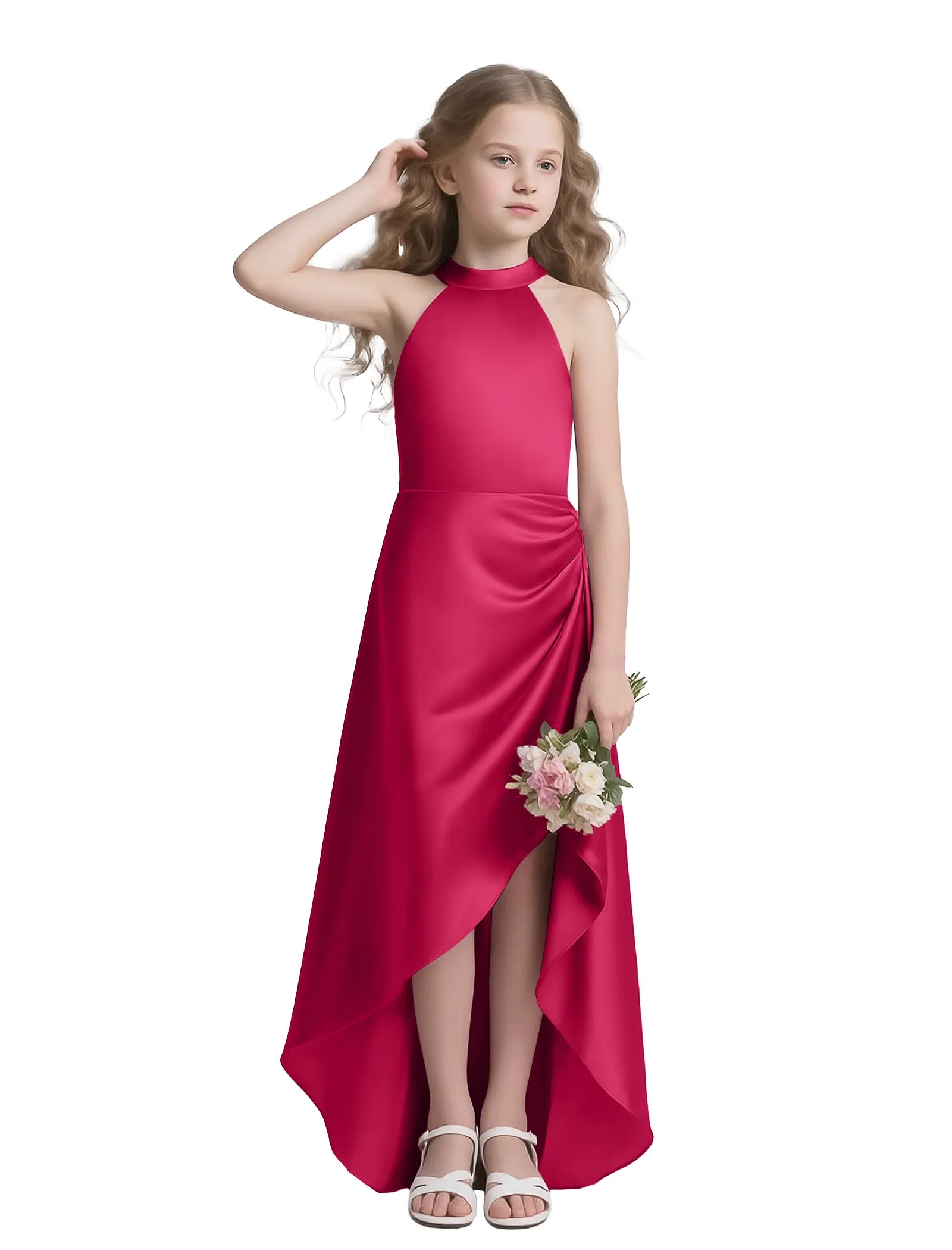 Haley Grace Halter High-Low Dress