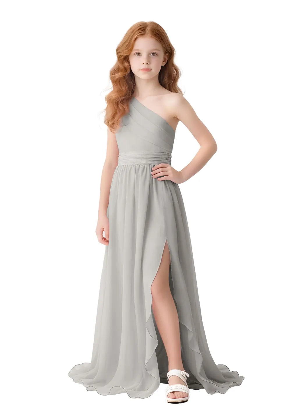 Angelique One-Shoulder Girls Formal Dress