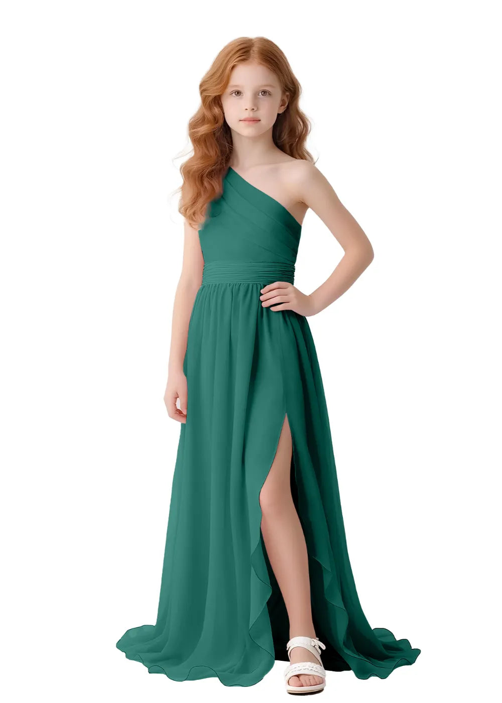 Angelique One-Shoulder Girls Formal Dress