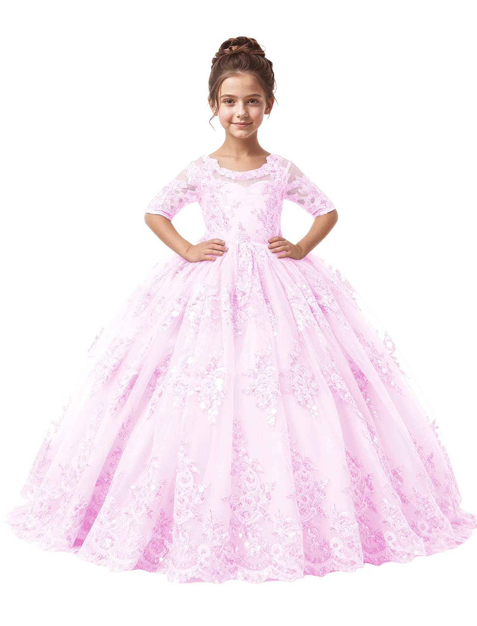 Spitzenkleid mit schulterfreiem Design