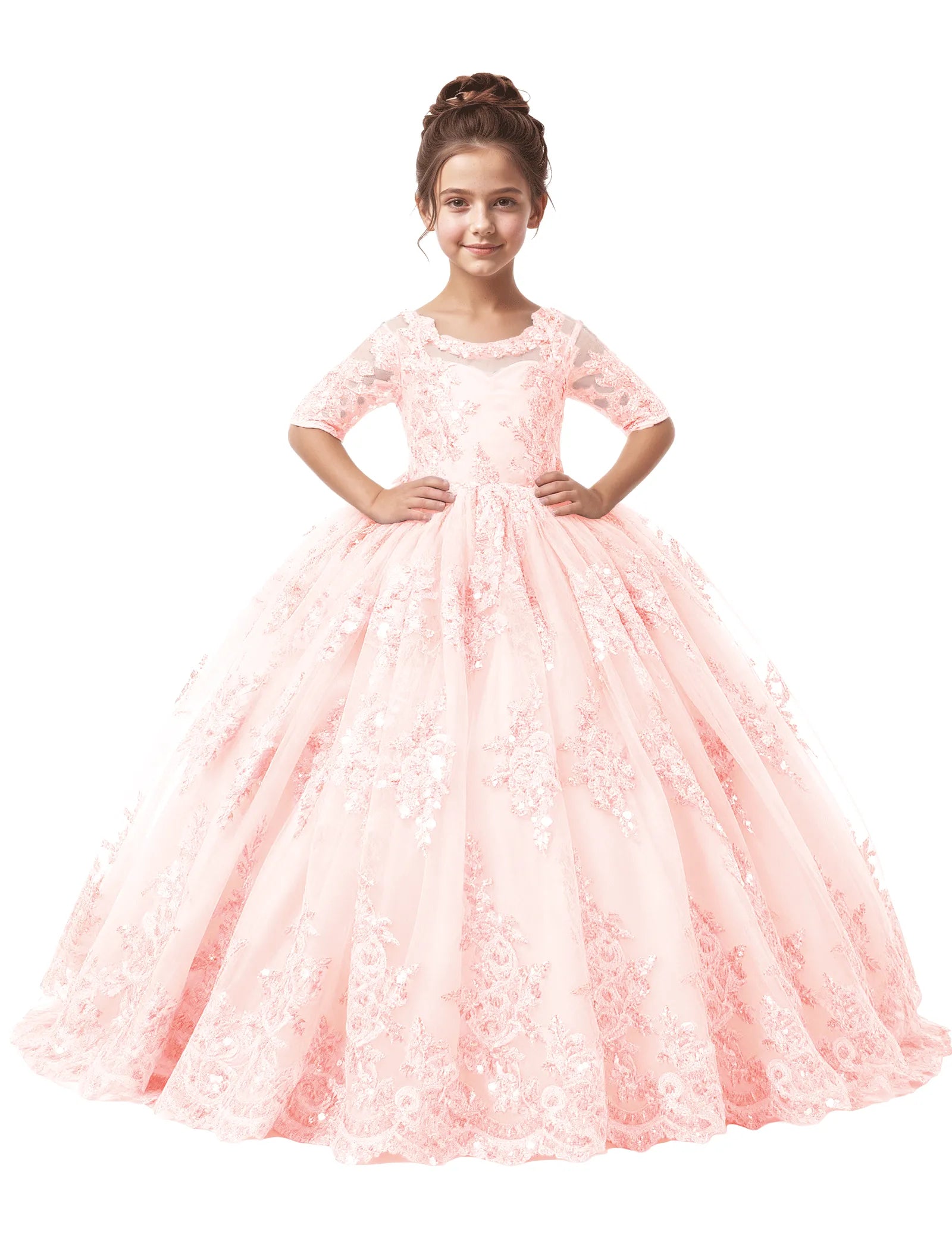 Spitzenkleid mit schulterfreiem Design