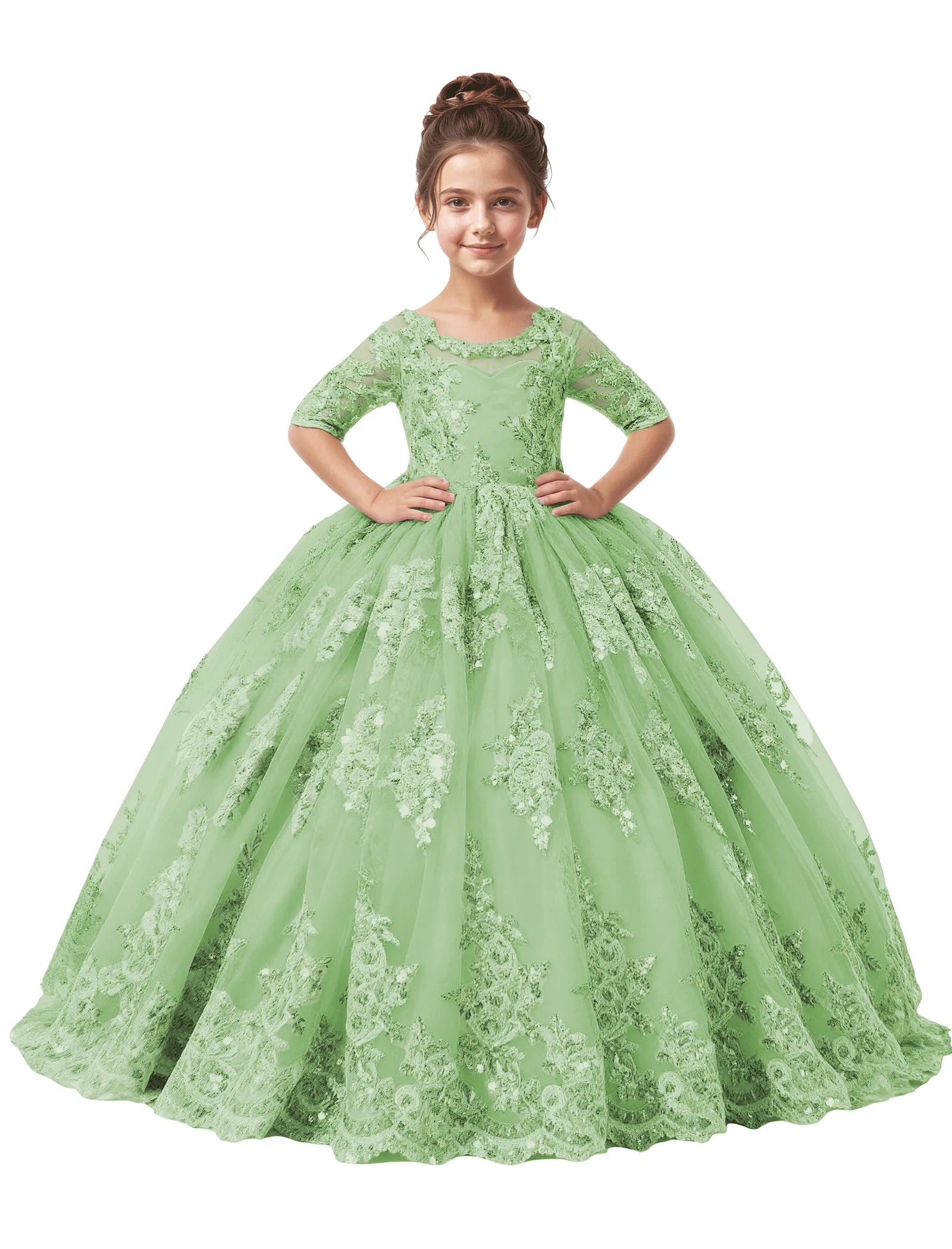 Spitzenkleid mit schulterfreiem Design