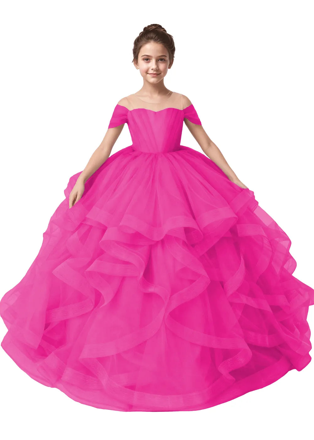 Seraphina Ruffle Tulle Princess Dress