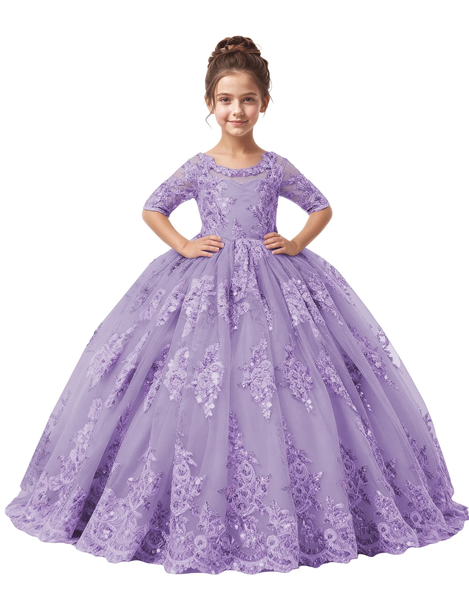 Spitzenkleid mit schulterfreiem Design